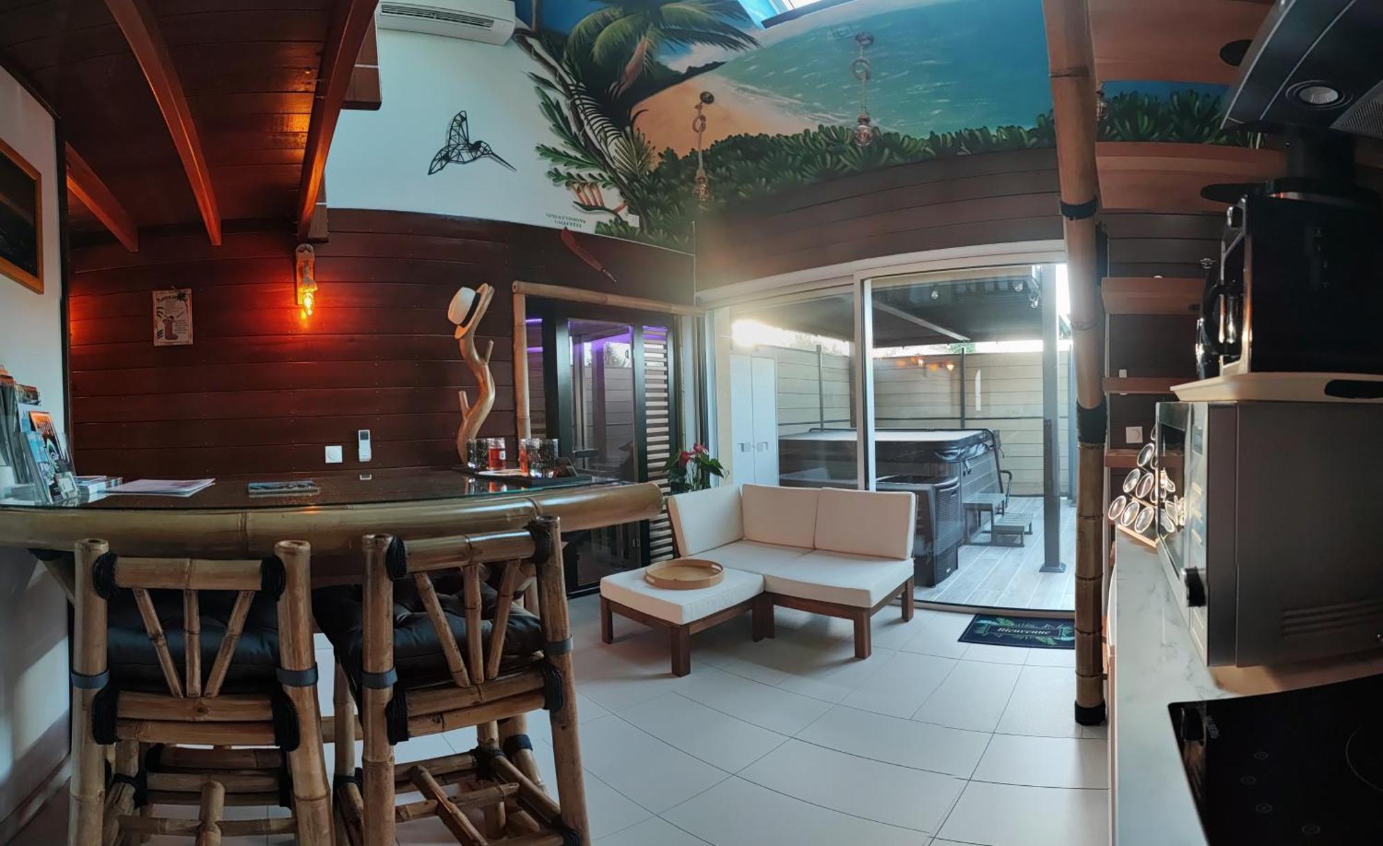 La Kaz Rhumantique Sauna And Spa Privatif La Rivière-Saint-Sauveur Esterno foto